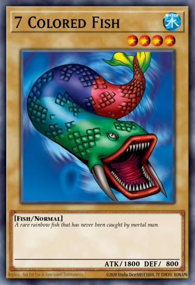7 Colored Fish Common GLD1-EN001 Gold Series Yugioh card