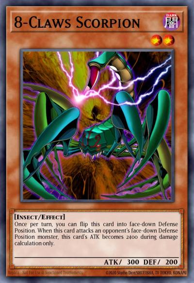 8-Claws Scorpion Common GLD1-EN007 Gold Series Yugioh card