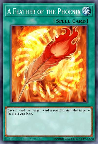 A Feather of the Phoenix Common CP03-EN018 Champion Pack Game Three Yugioh card
