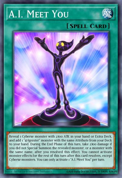 AI Meet You Ultra Rare MP22-EN095 2022 Tin of the Pharaohs Gods Yugioh card