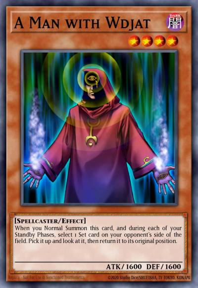 A Man with Wdjat Common DR1-EN016 Dark Revelation Volume 1 Yugioh card