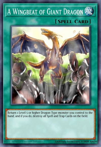 A Wingbeat of Giant Dragon Common DB2-EN159 Dark Beginning 2 Yugioh card