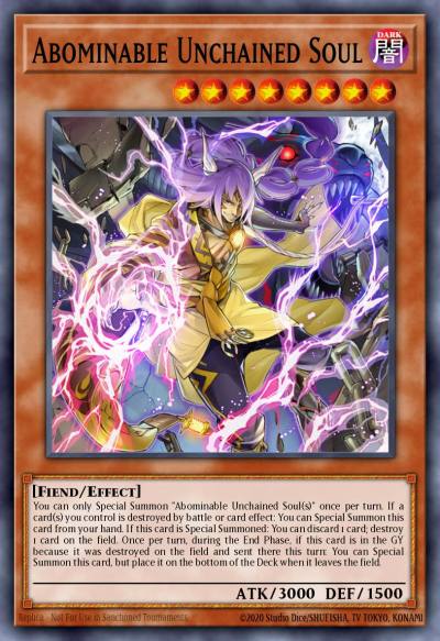 Abominable Unchained Soul Super Rare IGAS-EN019 Ignition Assault Yugioh card