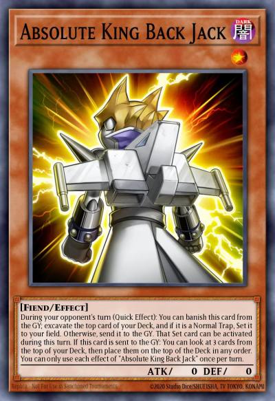 Absolute King Back Jack Super Rare OP26-EN004 OTS Tournament Pack 26 Yugioh card