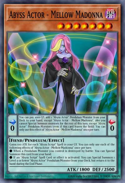 Abyss Actor - Mellow Madonna Common LDS2-EN060 Legendary Duelists Season 2 Yugioh card