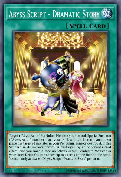 Abyss Script - Dramatic Story Common PHHY-EN064 Photon Hypernova Yugioh card