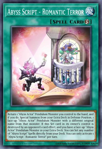 Abyss Script - Romantic Terror Common LDS2-EN062 Legendary Duelists Season 2 Yugioh card