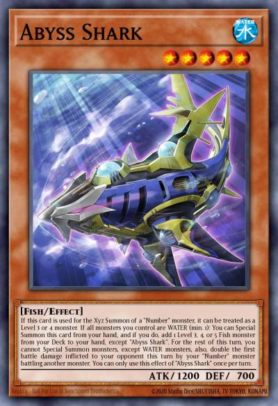 Abyss Shark Ultra Rare LED9-EN001 Legendary Duelists Duels From the Deep Yugioh card