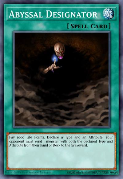 Abyssal Designator Common DR3-EN040 Dark Revelation Volume 3 Yugioh card