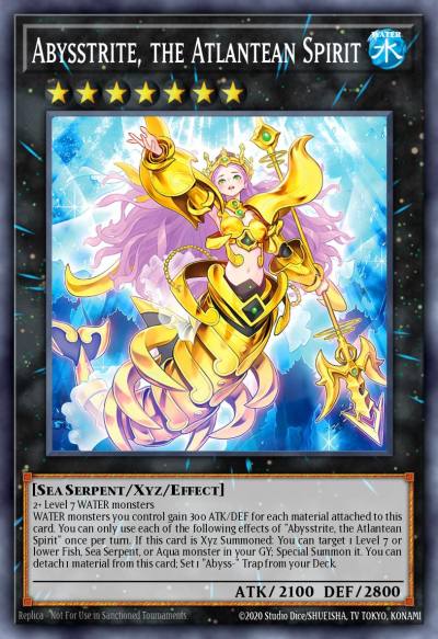 Abysstrite the Atlantean Spirit Super Rare SUDA-EN046 Supreme Darkness Yugioh card