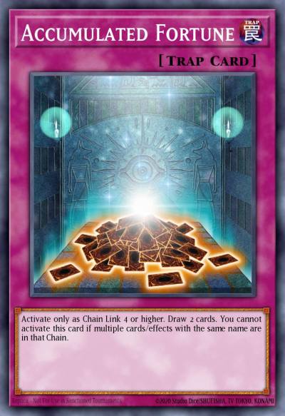 Accumulated Fortune Common CDIP-EN057 Cyberdark Impact Yugioh card