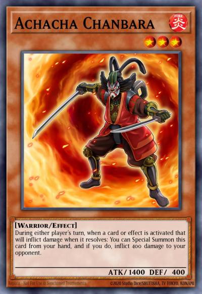 Achacha Chanbara Common ABYR-EN003 Abyss Rising Yugioh card