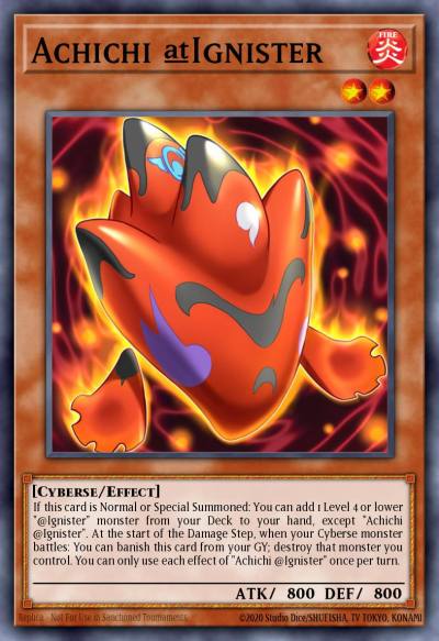 Achichi @Ignister Ultra Rare MP21-EN003 2021 Tin of Ancient Battles Yugioh card