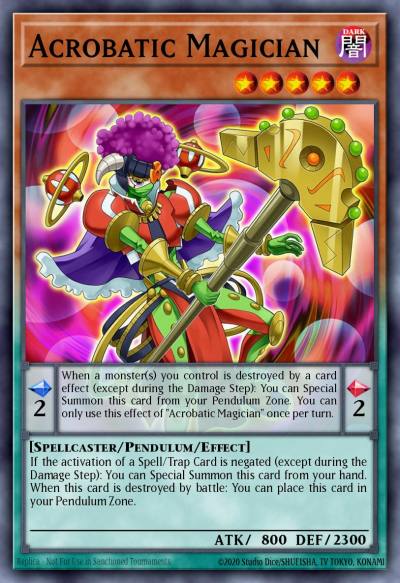 Acrobatic Magician Rare TDIL-EN009 The Dark Illusion Yugioh card