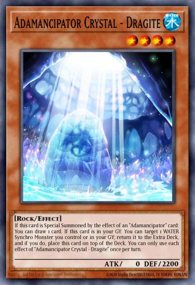 Adamancipator Crystal - Dragite Common MP21-EN229 2021 Tin of Ancient Battles Yugioh card