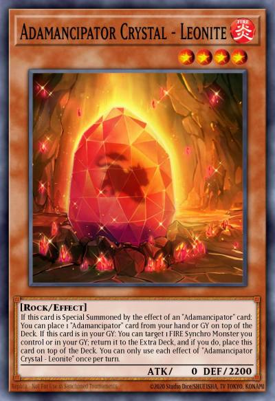 Adamancipator Crystal - Leonite Common MP21-EN227 2021 Tin of Ancient Battles Yugioh card