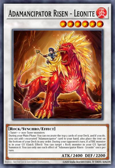 Adamancipator Risen - Leonite Ultra Rare MP21-EN230 2021 Tin of Ancient Battles Yugioh card