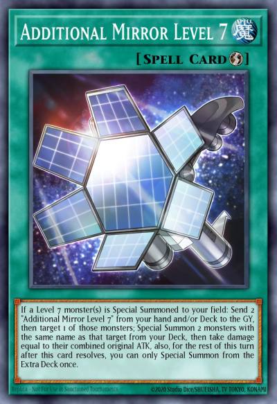 Additional Mirror Level 7 Ultra Rare BLMR-EN047 Battles of Legend Monstrous Revenge Yugioh card