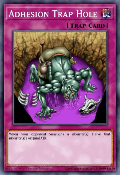 Adhesion Trap Hole Common DR1-EN105 Dark Revelation Volume 1 Yugioh card