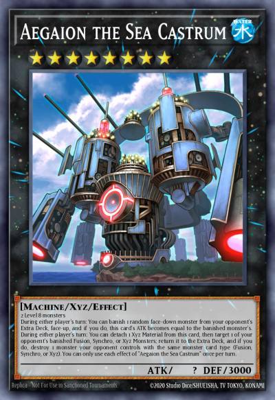 Aegaion the Sea Castrum Common MP16-EN213 2016 Mega-Tin Mega Pack Yugioh card