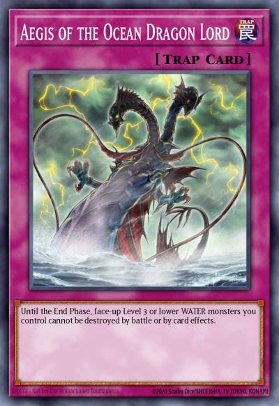 Aegis of the Ocean Dragon Lord Common ANPR-EN076 Ancient Prophecy Yugioh card