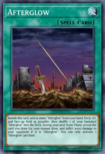 Afterglow Ultra Rare BLAR-EN017 Battles of Legend Armageddon Yugioh card