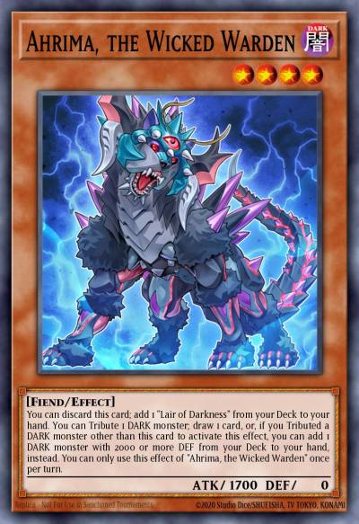 Ahrima the Wicked Warden Common EGS1-EN016 Egyptian God Deck Slifer the Sky Dragon Yugioh card