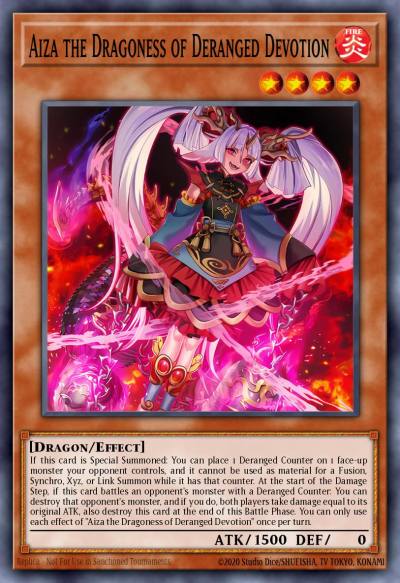 Aiza the Dragoness of Deranged Devotion Common MP25-EN370 2025 Mega-Pack Tin Yugioh card
