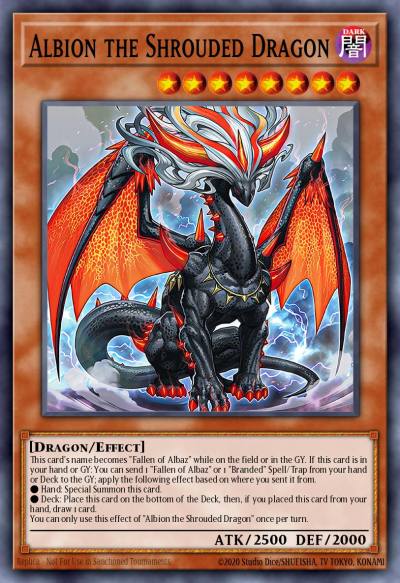 Albion the Shrouded Dragon Ultra Rare CH01-EN005 THE CHRONICLES DECK: The Fallen & The Virtuous (All-Foil Edition) Yugioh card