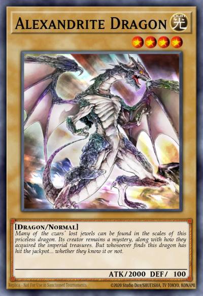 Alexandrite Dragon Common YS15-ENY01 2-Player Starter Deck Yuya & Declan Yugioh card