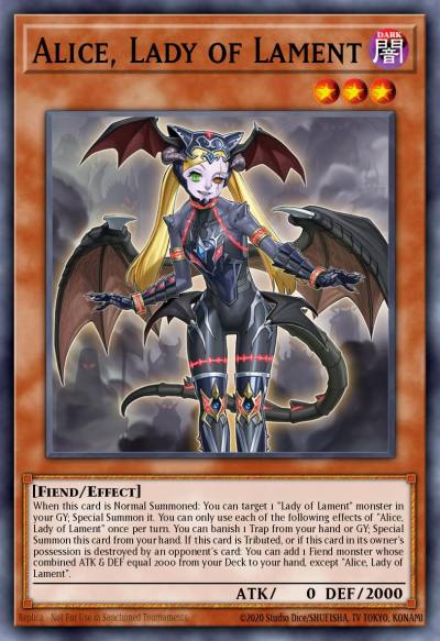 Alice Lady of Lament Super Rare BACH-EN028 Battle of Chaos Yugioh card