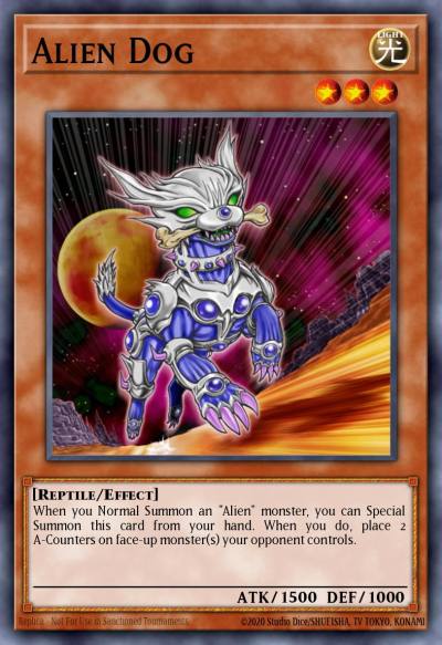 Alien Dog Common RGBT-EN033 Raging Battle Yugioh card