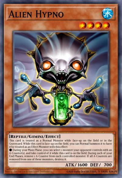 Alien Hypno Common GLAS-EN035 Gladiators Assault Yugioh card
