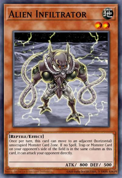 Alien Infiltrator Common CDIP-EN033 Cyberdark Impact Yugioh card