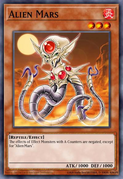 Alien Mars Common CDIP-EN034 Cyberdark Impact Yugioh card