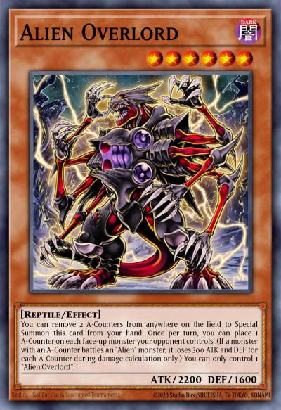 Alien Overlord Rare CRMS-EN038 Crimson Crisis Yugioh card