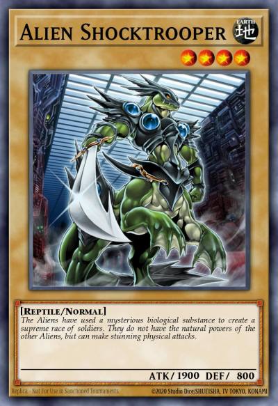 Alien Shocktrooper Common TAEV-EN001 Tactical Evolution Yugioh card