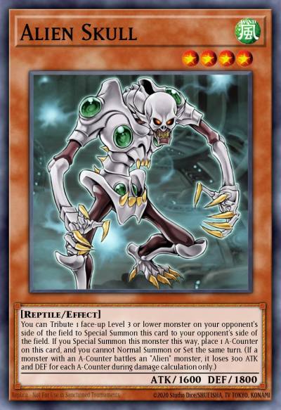 Alien Skull Common POTD-EN025 Power of the Duelist Yugioh card