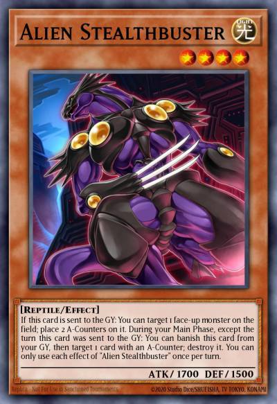 Alien Stealthbuster Common DAMA-EN021 Dawn of Majesty Yugioh card