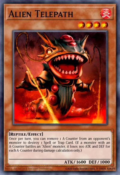 Alien Telepath Rare GLAS-EN034 Gladiators Assault Yugioh card