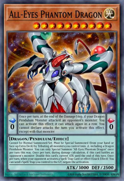 All-Eyes Phantom Dragon Secret Rare BLHR-EN043 Battles of Legend Heros Revenge Yugioh card