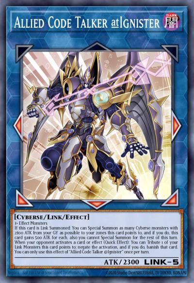 Allied Code Talker @Ignister Quarter Century Secret Rare ALIN-EN051 Alliance Insight Yugioh card