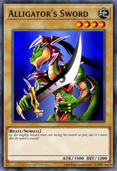 Alligators Sword Common LCJW-EN012 Legendary Collection 4 Joeys World Mega Pack Yugioh card