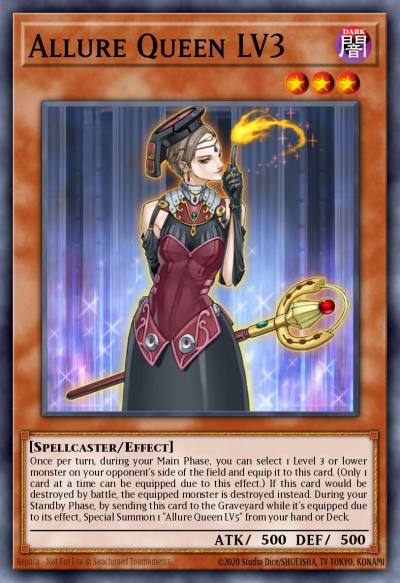 Allure Queen LV3 Common CDIP-EN006 Cyberdark Impact Yugioh card