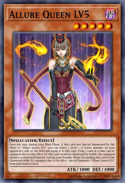 Allure Queen LV5 Rare CDIP-EN007 Cyberdark Impact Yugioh card