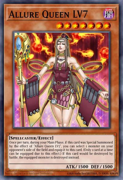 Allure Queen LV7 Ultimate Rare CDIP-EN008 Cyberdark Impact Yugioh card