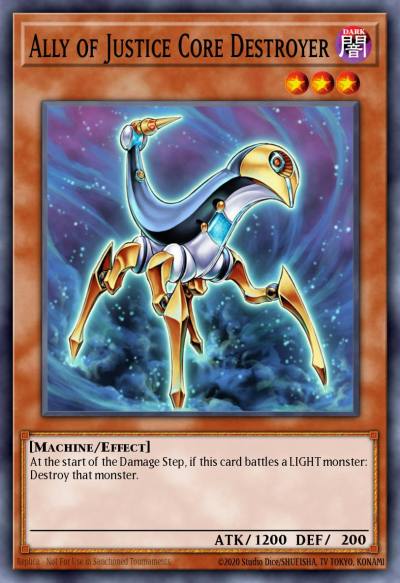 Ally of Justice Core Destroyer Super Rare STP2-EN011 Speed Duel Tournament Pack 2 Yugioh card