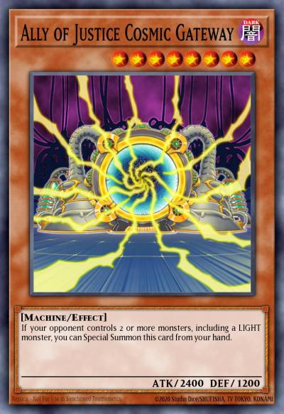 Ally of Justice Cosmic Gateway Duel Terminal Super Parallel Rare DT02-EN028 Duel Terminal 2 Yugioh card