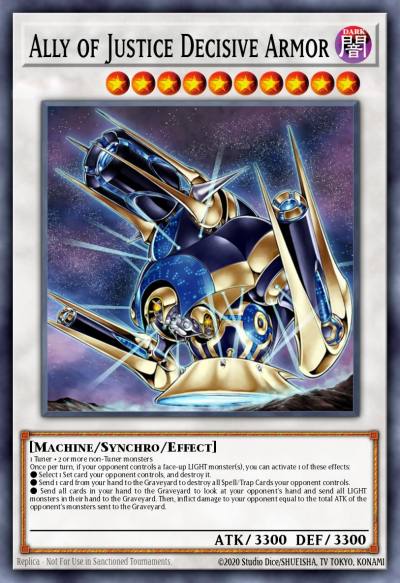 Ally of Justice Decisive Armor Duel Terminal Ultra Parallel Rare DT03-EN090 Duel Terminal 3 Yugioh card
