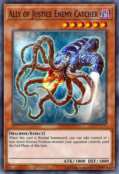 Ally of Justice Enemy Catcher Duel Terminal Rare Parallel Rare DT02-EN026 Duel Terminal 2 Yugioh card
